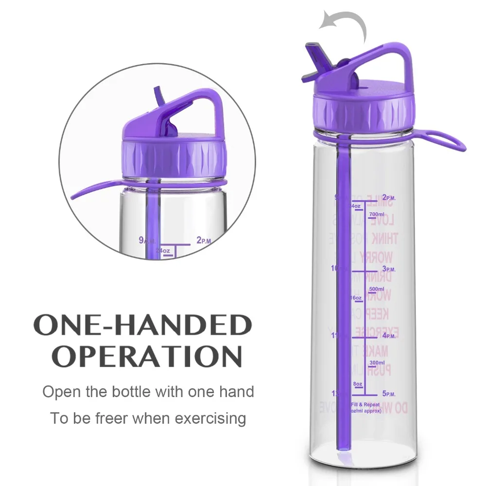 Portable Sport Hydration Water Bottle Running Cycling Hiking BPA Free 3 Sizes