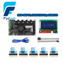 3D Printer Control Panel Board Gen V1.4 Integrated Ramps 1.4 and Mega 2560 Mainboard with 5PCS A4988 Stepper Motor Drivers