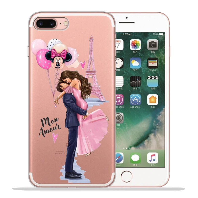 Модный чехол для телефона Super mom Dad Girl для iPhone 8, 7, 6, 6S Plus, X, XS, MAX, XR 10, мягкий силиконовый чехол Etui - Цвет: 16