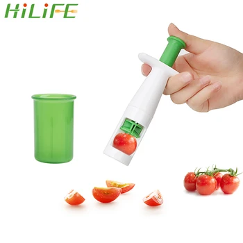 

HILIFE Fruit Vegetable Cutter Grape Slicer Auxiliary Baby Food Multifunctional Cherry Tomato Slicers Simple To Use