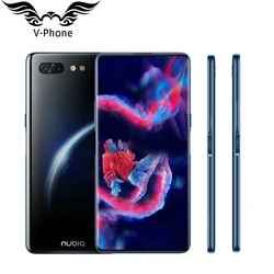 Перейти на Алиэкспресс и купить zte nubia x 4g lte dual screen mobile phone 6.26дюйм. 5.1дюйм. snapdragon 845 8gb 128gb dual camera 24mp 16mp 2 display smartphone