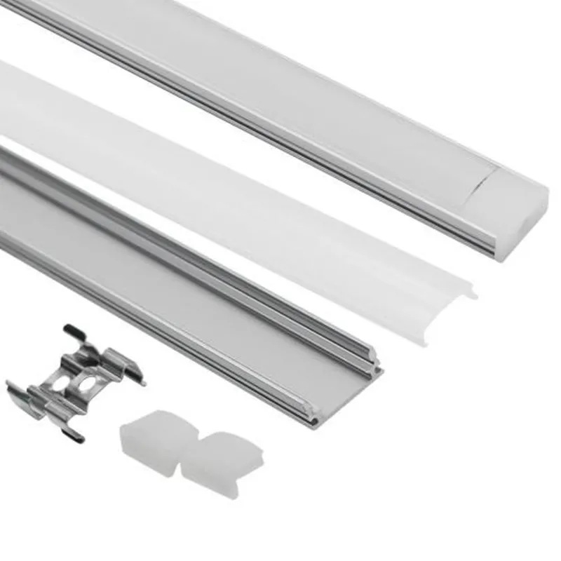 

DHL 1 m LED strip aluminum profile for 5050 5730 LED hard bar light led bar aluminum channel housing with cover end cover