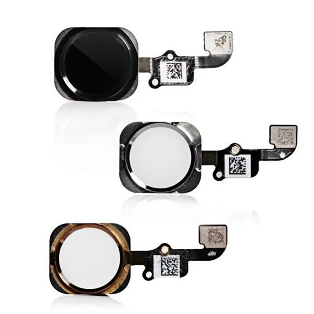 

HOUSTMUST 1pcs Home Button with Flex Cable for iPhone 6 6 Plus Black/White/Gold Homebutton Assembly