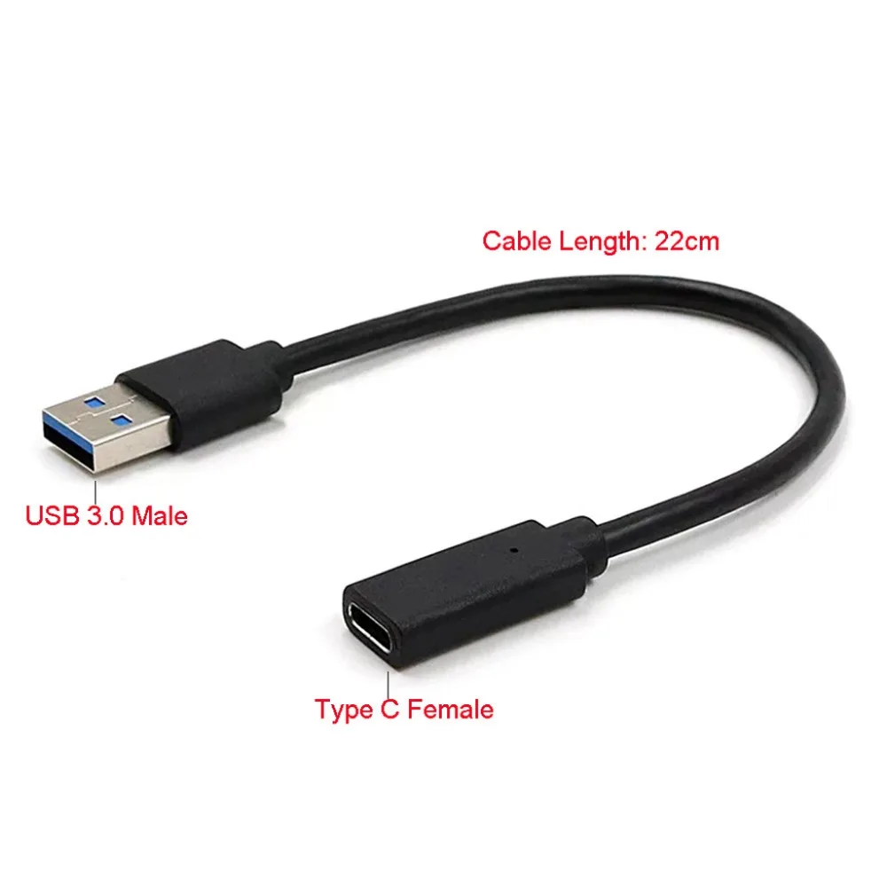 USB 3,1 type C Женский USB 3,0 Мужской Порт Кабель-адаптер USB-C type-A Разъем конвертер для Android мобильного телефона