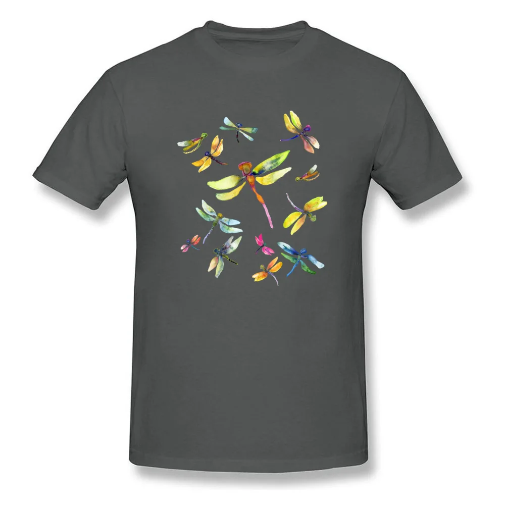 T Shirt Dragonfly Dance Summer Cute Slim Fit Short Sleeve 100% Cotton Crewneck Men Tshirts Slim Fit Tops Shirt Dragonfly Dance carbon