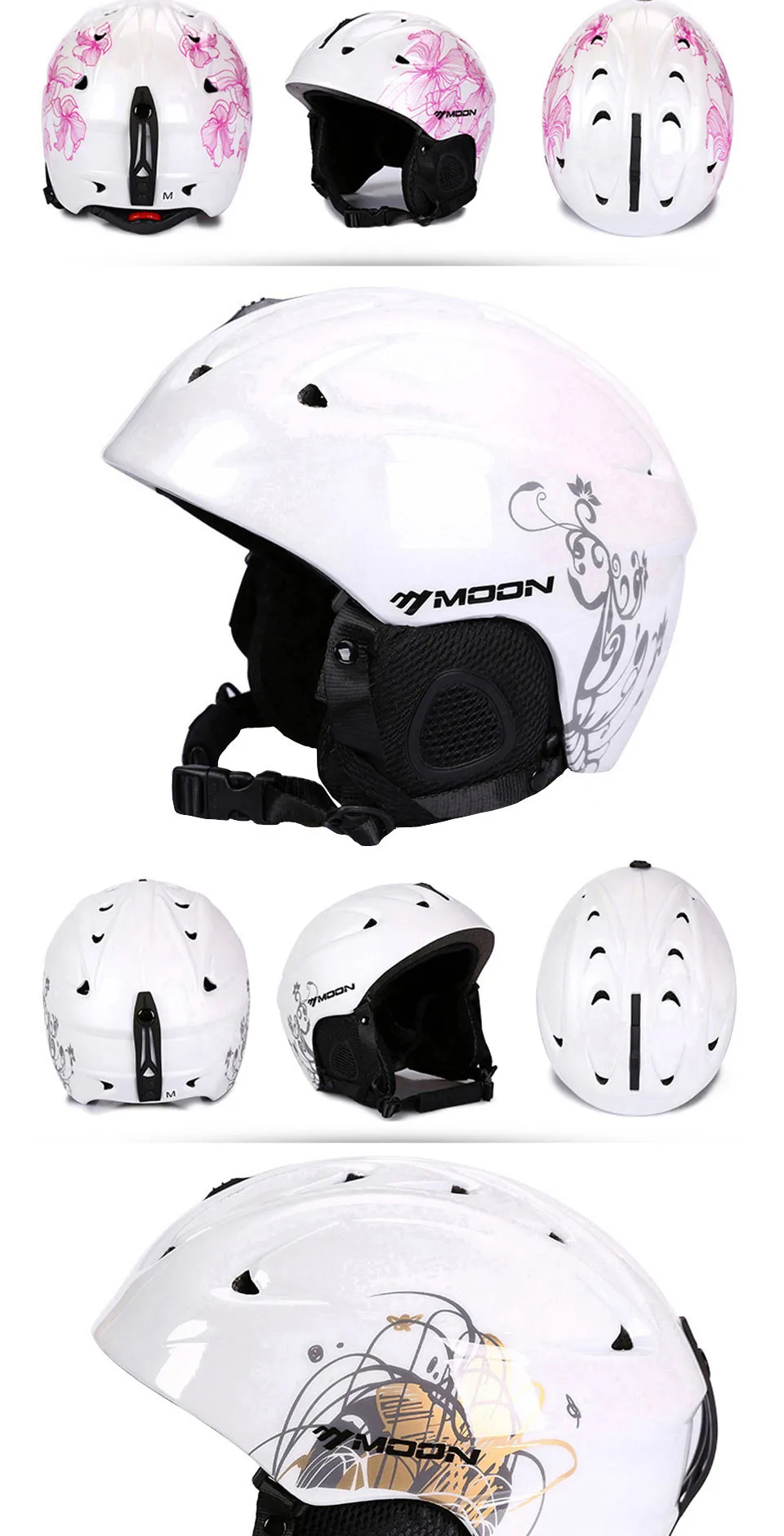 Луна лыжный шлем дышащий Сверхлегкий лыжный шлем 28 цветов CE сертификация сноуборд/скейтборд шлем