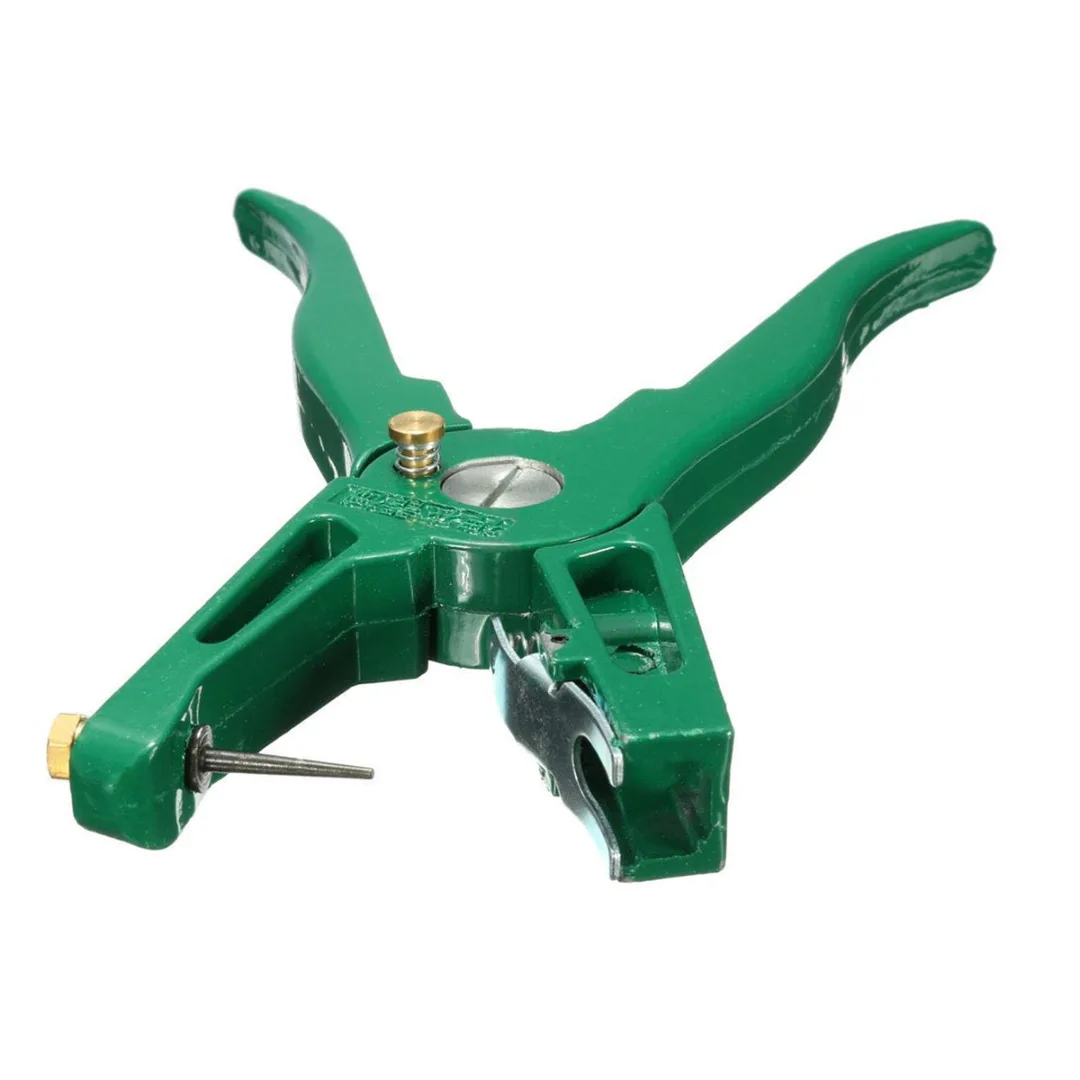 DWZ Green Cow Livestock Animal Ear Tag Plier Applicator Puncher Tagger Tool