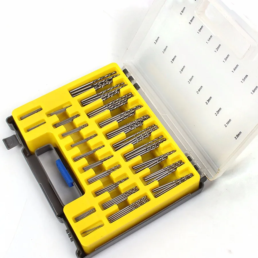 0.4mm 3.2mm 150Pcs Mini Twist Drill Bit Kit HSS Micro Precision Twist