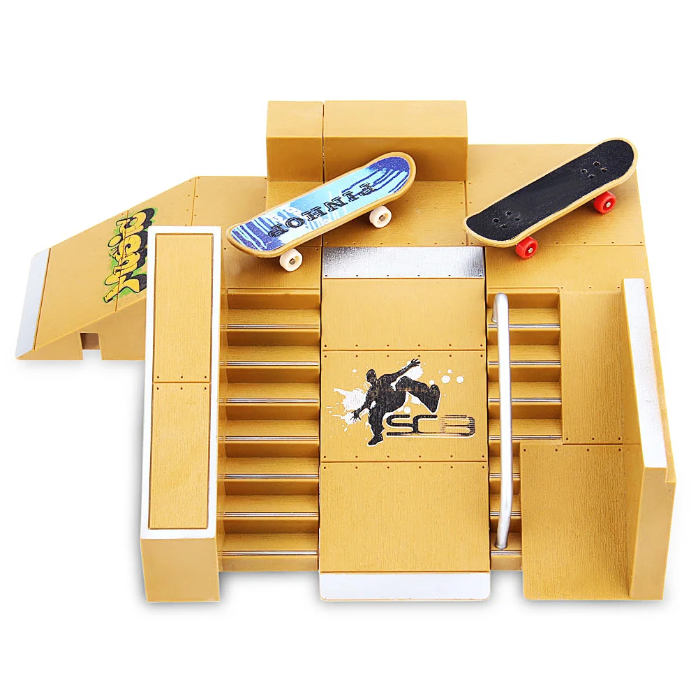 Новый 5 шт. скейт парк набор рампы части для Tech Deck Fingerboard отличные Экстремальные