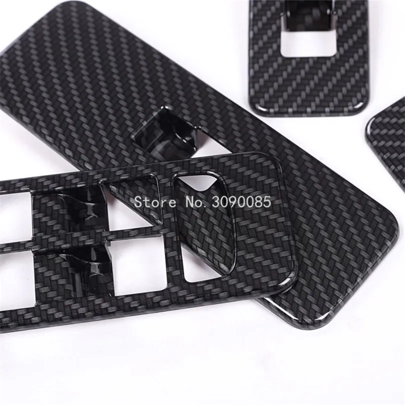 For-Land-Rover-Discovery-Sport-2015-2016-2017-ABS-Carbon-Fiber-Window-Lift-Switch-Button-Cover
