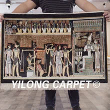 Yilong 2x" 300 линии ручной работы ковры ручной работы Египет уникальный Шелк небольшой ковер(lh107a2x3