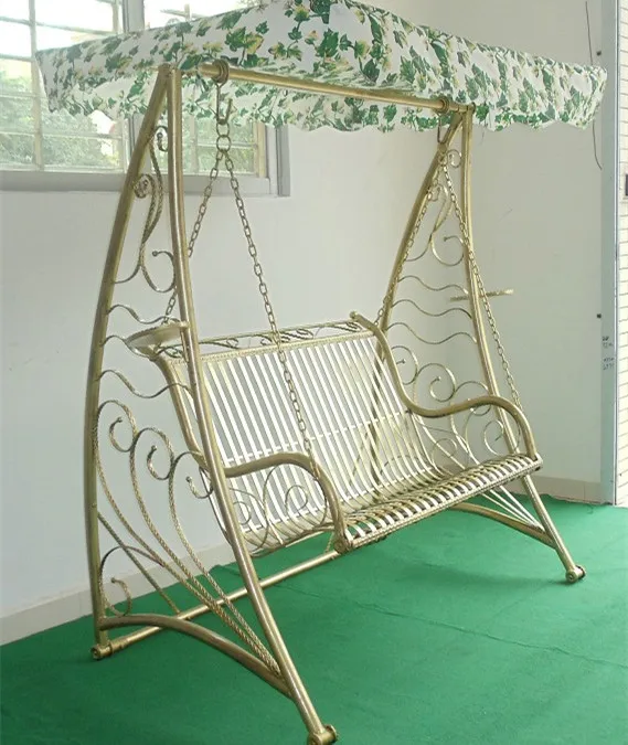 iron swing chair