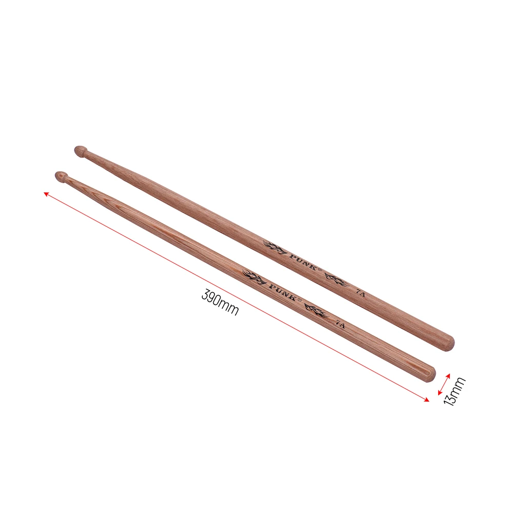 One Pair of Drumsticks Wooden Drum Sticks Hickory Wood Drum Set Accessories 5A/ 5B/ 7A 3Sizes for Option drum sticks
