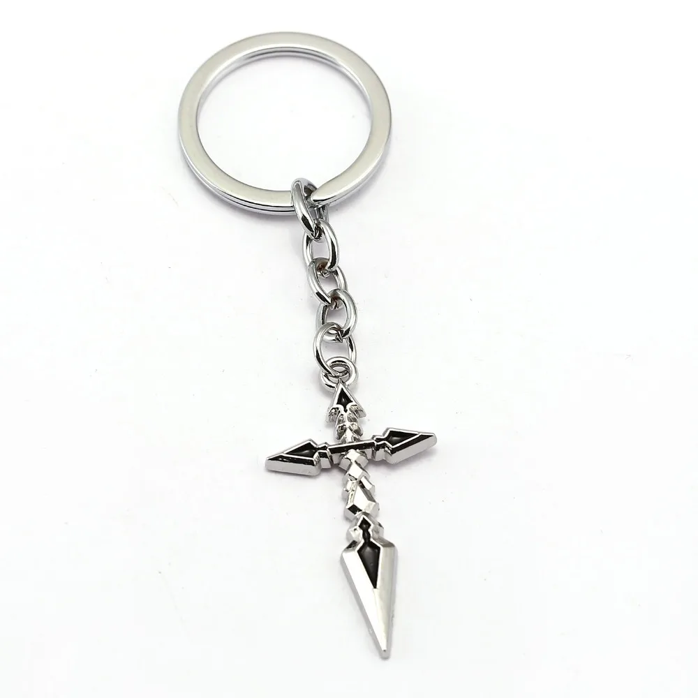 

Fate Night Keychain 3 design Stay night Cross Key Chain Hot Anime Key Ring Holder Pendant Jewelry