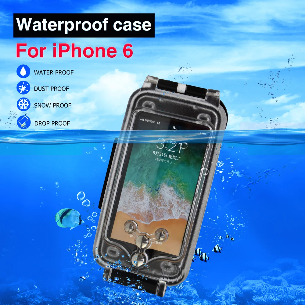 Для iPhone 6 40 м/130 футов профессиональный водонепроницаемый защитный корпус для