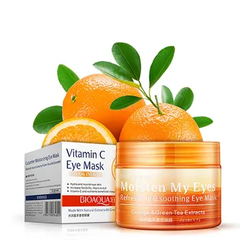 

Remove Dark Circle Moisturizer Bright Clear Eyes Anti-Puffiness Whitening Eye Care Orange Firming Eye Mask