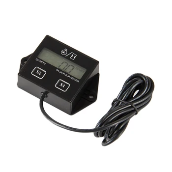 

1pc Digital Engine Tach Hour Meter Tachometer Gauge Engine RPM LCD Display For Motorcycle Motor Stroke Engine Car Motorcycle