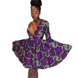 2019 пикантная Модная стильная женская обувь в африканском стиле с принтом, платье больших размеров