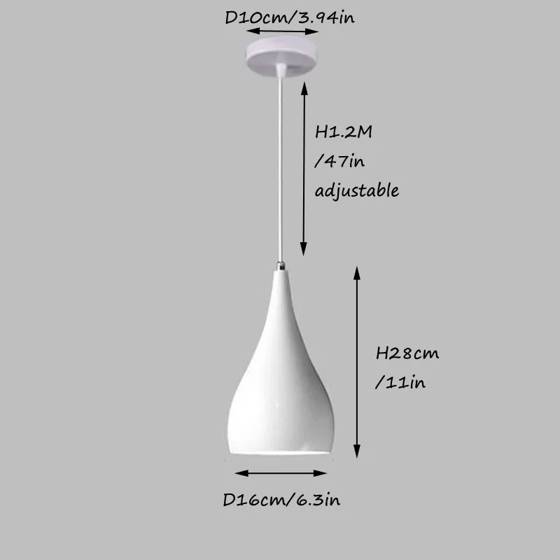 Minimalist Office Pendant Light White Black Yellow Drop Lights Modern Hanging Pendant Lamp Contemporary Restaurant Lighting Fixture Pendant Lights for Home (5)