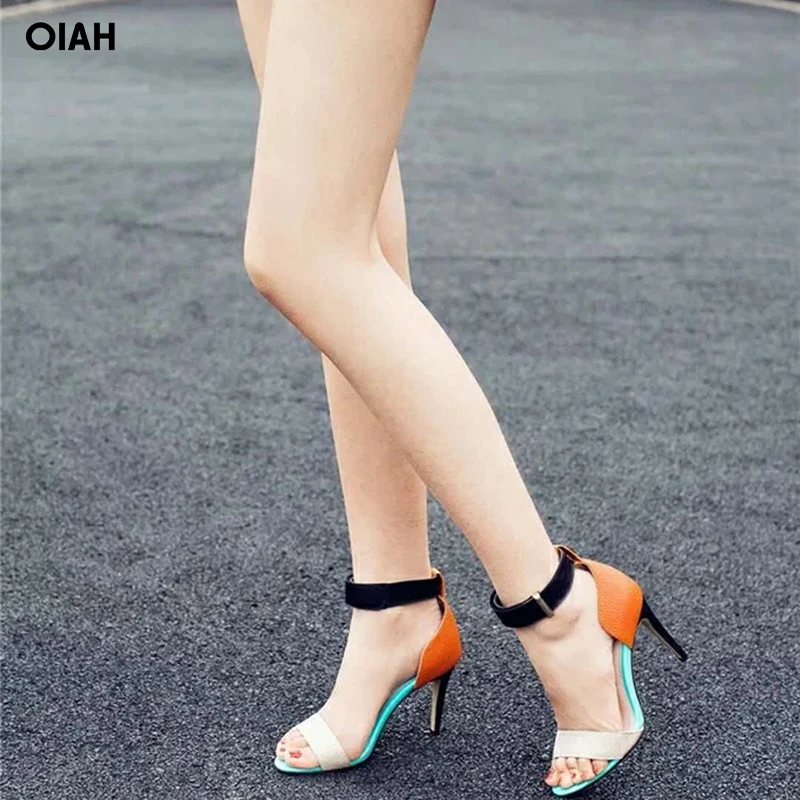 

women shoes fashion simple sandal peep toe super high heel summer 2018 new arrivals wide buckle ankle strap party shoes