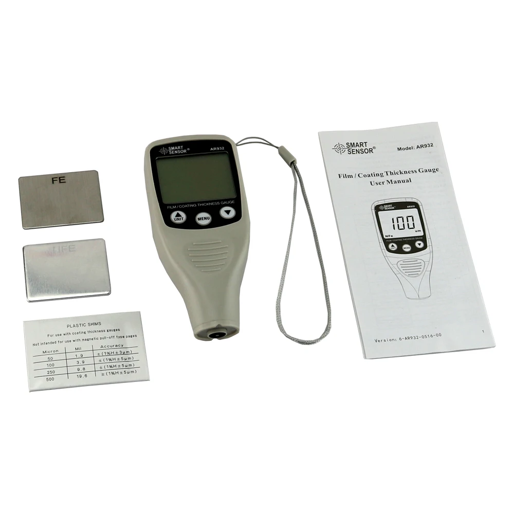 Skup Cyfrowe malowanie miernik grubości lakieru z sondą detektor samochodów lakier samochodowy lakier samochodowy miernik testowy (0 ~ 1700um)