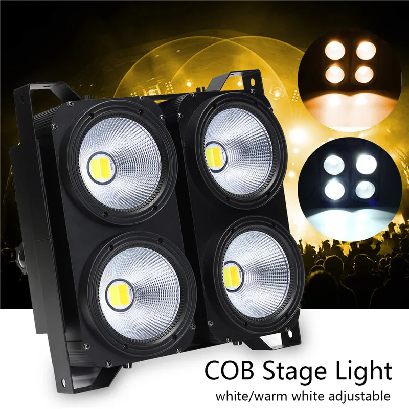 

Smuxi 400W 2in1 COB LED Par Light Audience Light Stage Studio Light LED Wedding Light Pure White Warm White AC110-240V US Plug