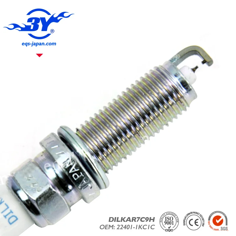 

Set Of (4), DILKAR7C9H 22401-1KC1C Dual Iridium Spark Plugs For Nissan Juke Pathfinder Infiniti 22401 1KC1C
