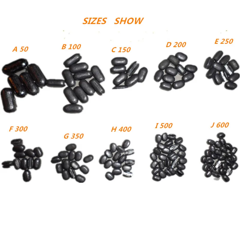 10 Sizes Lead pendant lead fall for fishing net gill net network Increased fish net Peanuts lead pendant Bite lead pendant  Y176