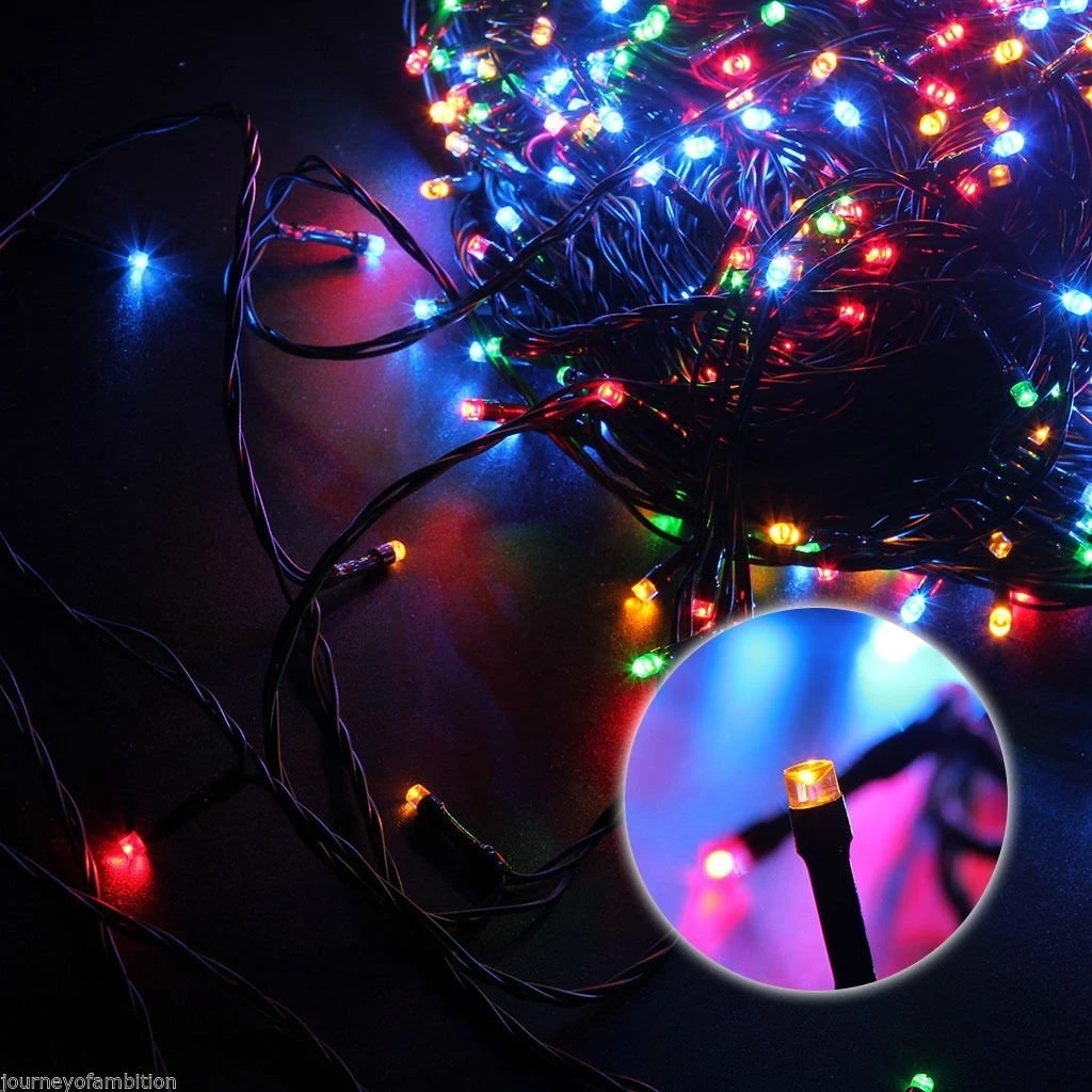 Multi-color 24V 500LED 100M String Fairy Wedding Light Xmas Party Garden Decor (1)