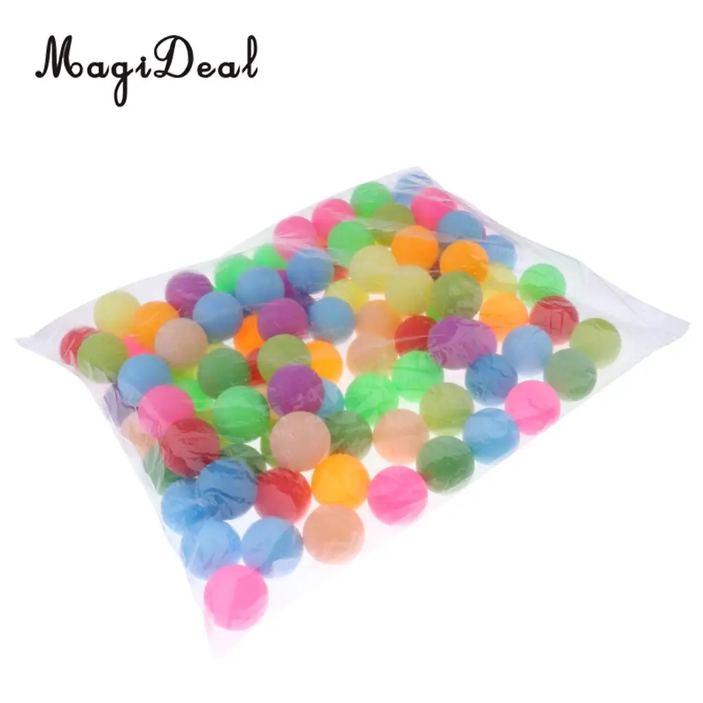 

MagiDeal Pack of 100pcs Assorted Color Table Tennis Balls Ping P ong Beer P ong - Cat Balls