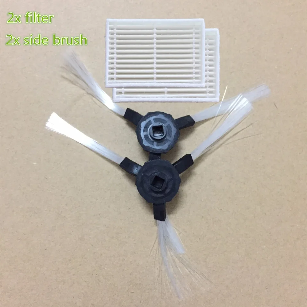 2x Robotic Vacuum Cleaner Side Brush and 2x Robot HEPA filter for Kitfort KT504,Panda X600 pet Midea VCR15 series 2x Robotic Vacuum Cleaner Side Brush and 2x Robot HEPA filter for Kitfort KT504,Panda X600 pet Midea VCR15 series
