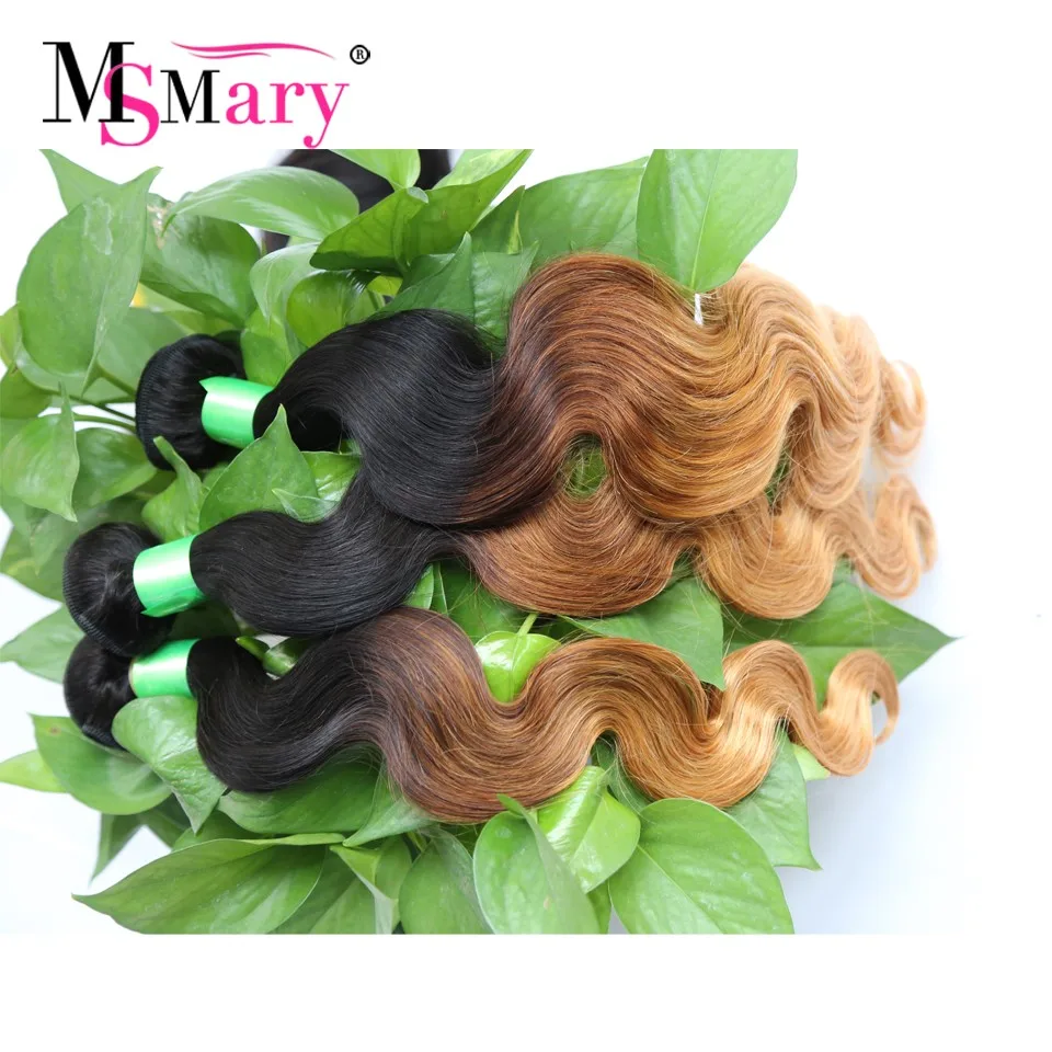 Ombre Peruvian Virgin Hair Body Wave 3Pcs Blonde Ombre Human Hair Weave Bundles Soft 7A Ombre Hair Extensions Black Friday Deals (6)