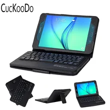 CucKooDo Ultra Slim Detachable Bluetooth Keyboard Portfolio Leather Case Cover for Samsung Tab A 8.0 inch SM-T350 Tablet