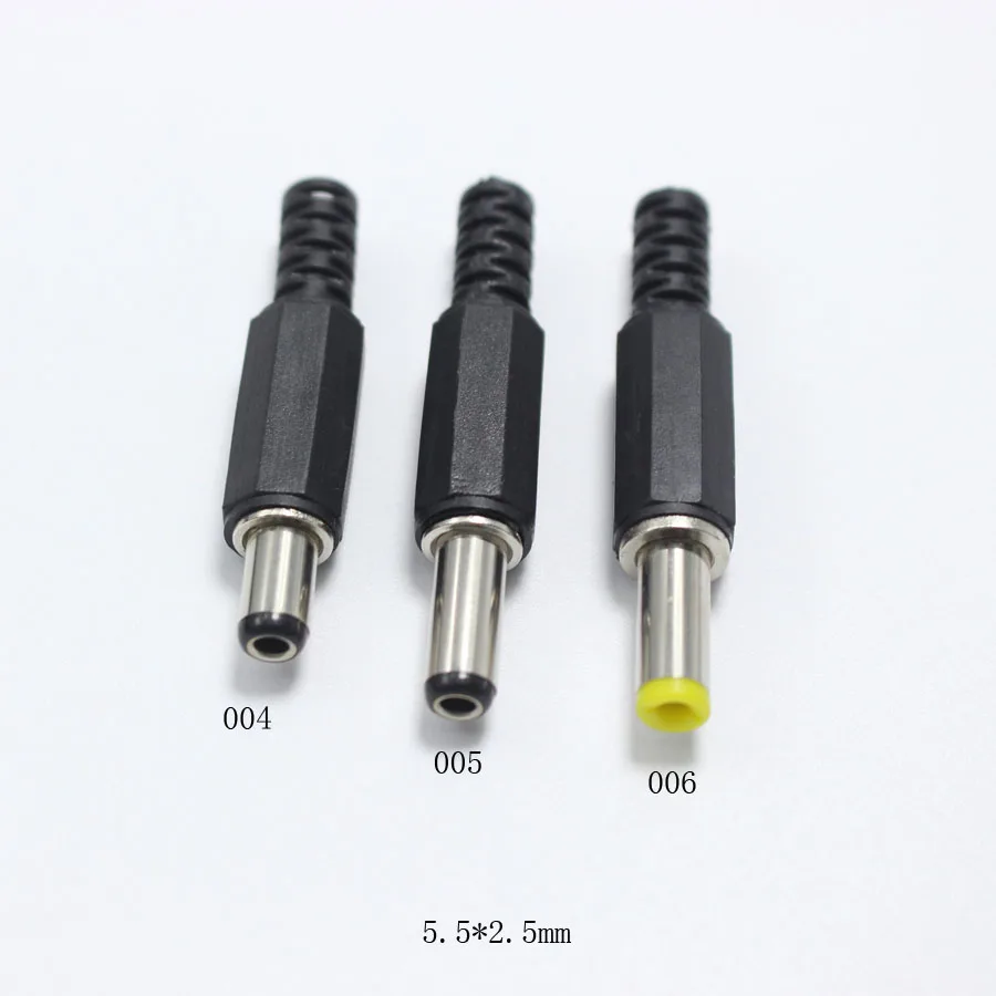 Cable Length: 7models Each 10pcs Cables Occus 7models 5.52.5 5.52.1 4.81.7 4.01.7 mm Male DC Power Plug Connector Angle 90 Degree L Shaped Plastic Plugs 