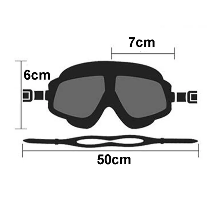 Óculos de natação polarizados máscara de snorkel
