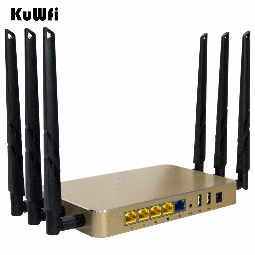 128 М память 1200 Мбит/с 802.11AC Dual Band 2.4 г и 5 Wi Fi маршрутизатор высокого Мощность