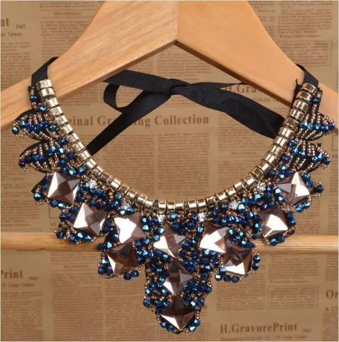 Necklace Korean Version New Decorative Fake Collar Pearl Necklace Round