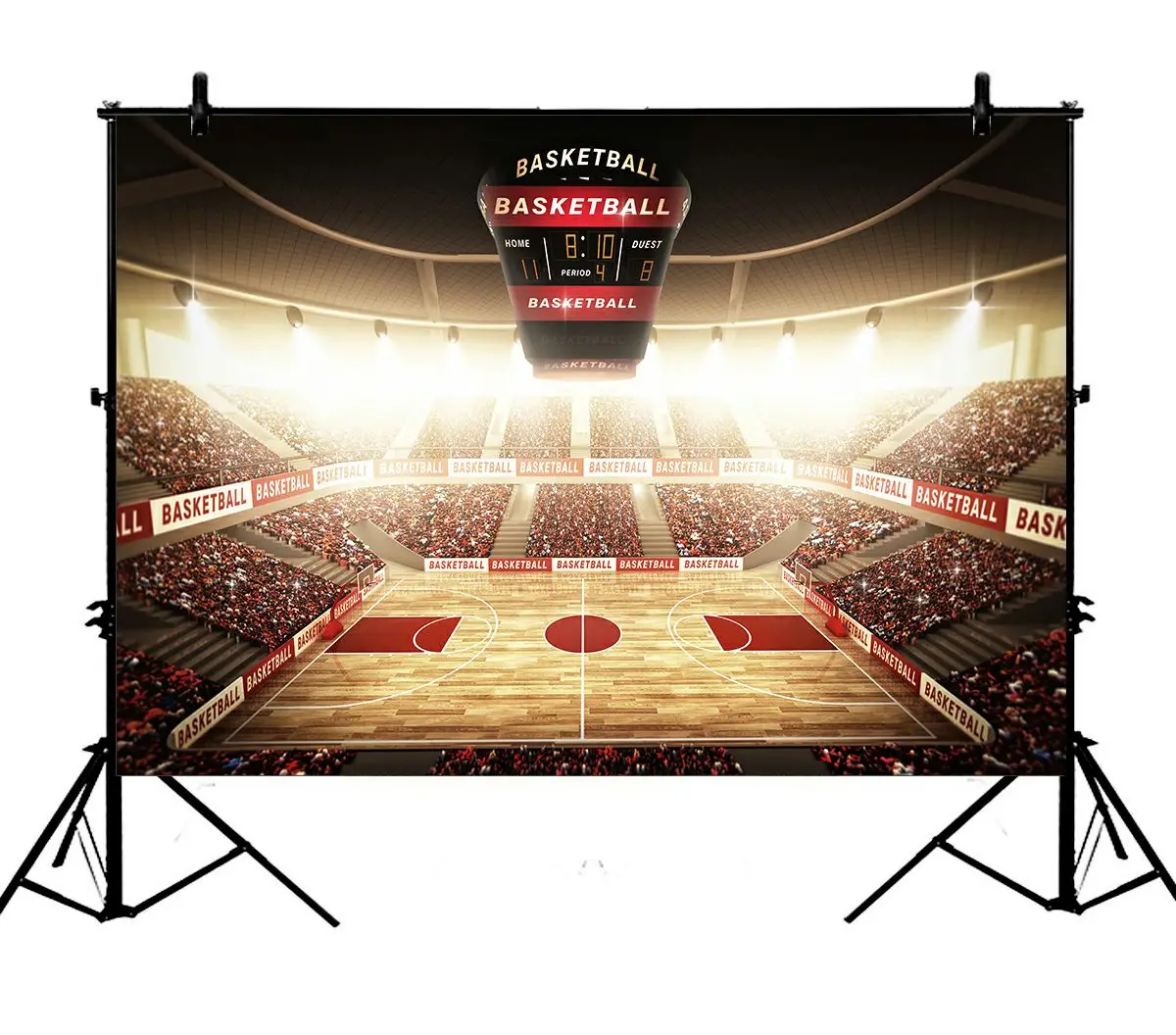 

5x7ft Audience Was Full Basketball Venues Club Polyester Photo Background Portrait Backdrop