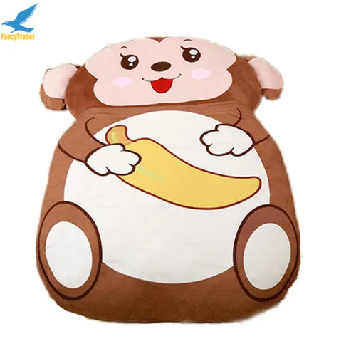 Fancytrader-Cartoon-Animal-Monkey-Plush-Tatami-Giant-Stuffed-Soft-Beanbag-Bed-Carpet-Mat-Sofa-Double-Single (4)