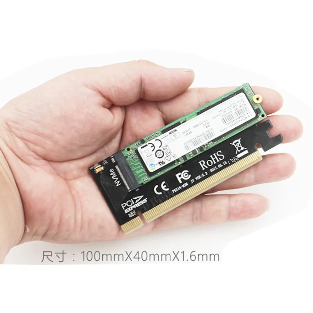 JEYI Swift MX16 M.2 NVMe SSD NGFF к PCIE 3,0X16 адаптер M ключ интерфейс Ccard Suppor PCI Express x16 2280 Размер m.2 полная скорость