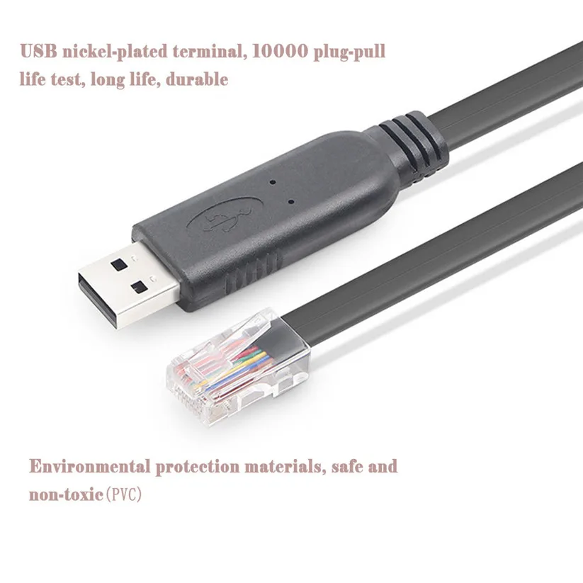 Mosunx Кабели usb type C к RJ45 Cisco консоли 3 м кабель FTDI чип для MacBook td1222 Прямая поставка|usb c