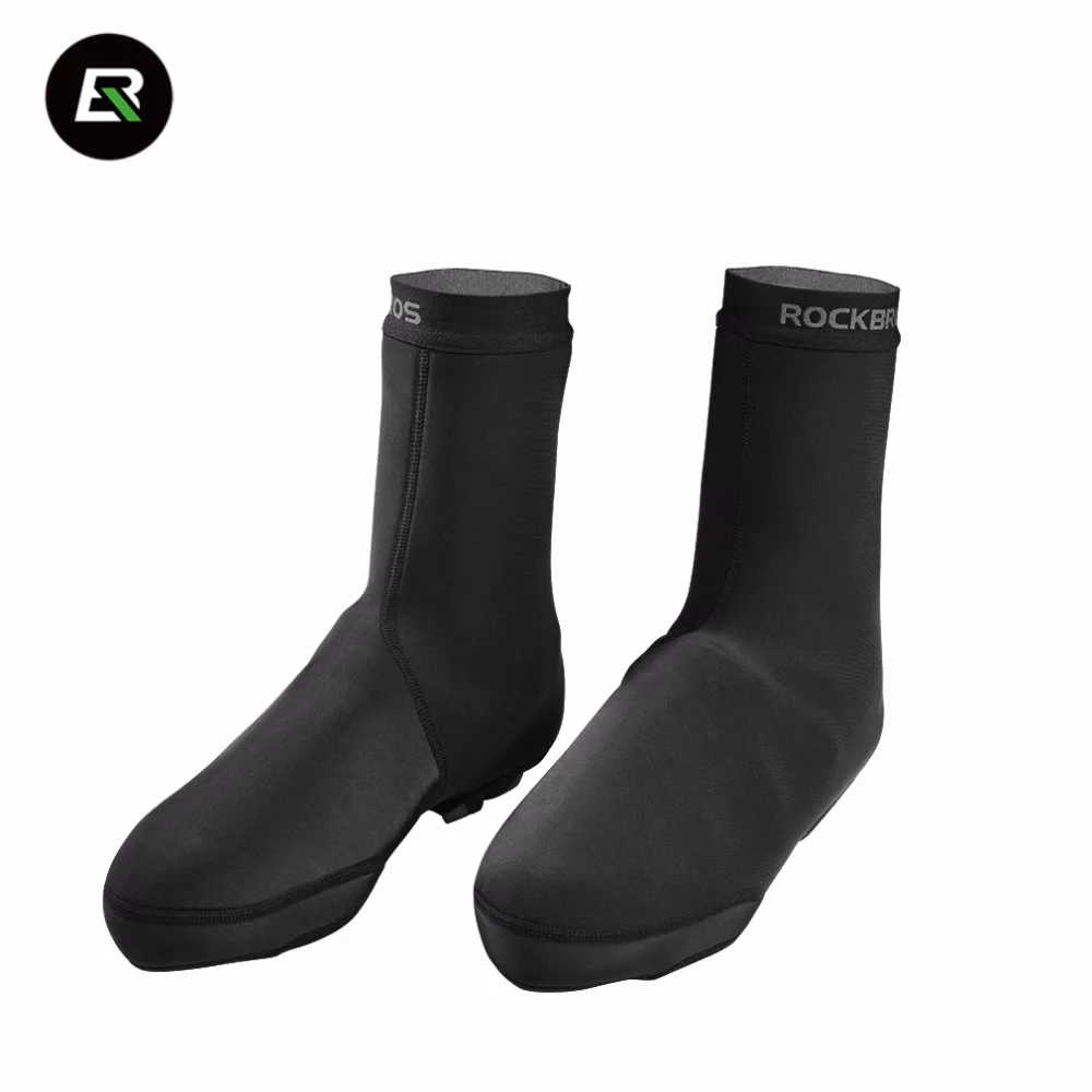 ROCKBROS – couvre-chaussures thermiques de cyclisme, protège du vent en hiver, équipement de vtt