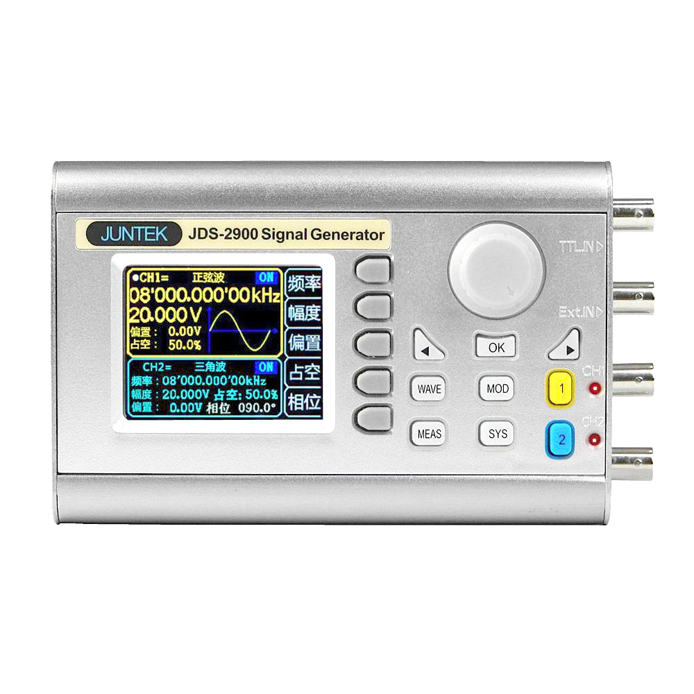JDS2900 15 МГц цифровой двухканальный генератор сигналов с функцией DDS прямоугольная