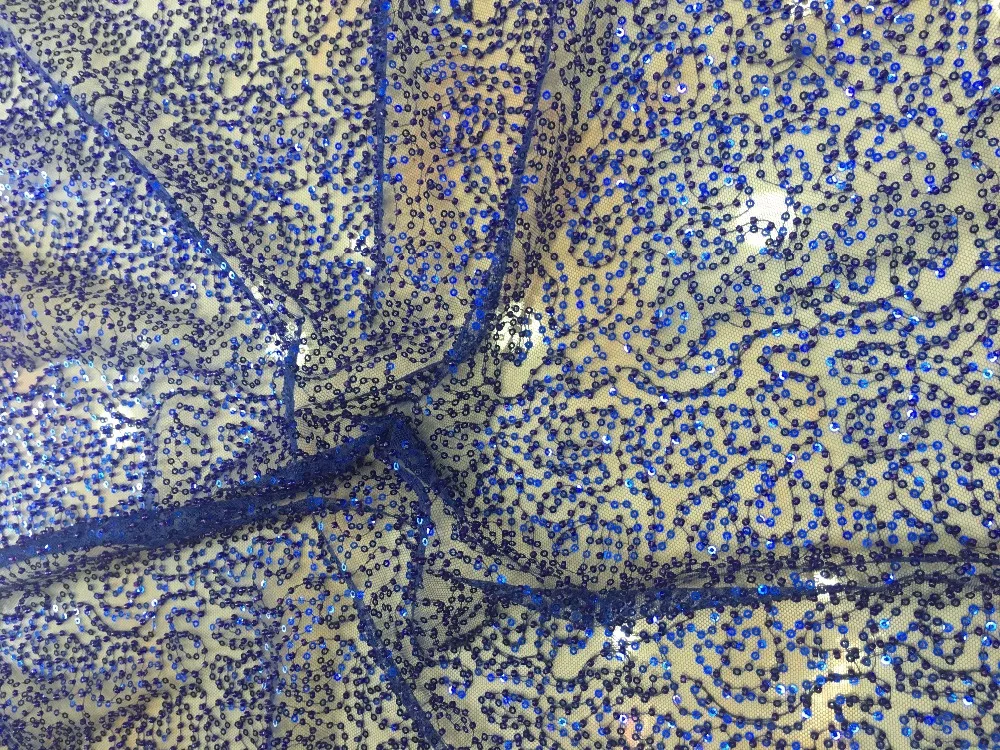 

2018 French Beaded Lace Fabric Wedding High Quality African Net Lace Fabric Embroidered Nigerian Tulle Lace Fabric