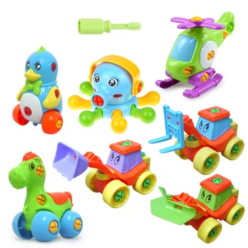 

Cartoon Disassembly 3D Puzzle Toys Children's Educational DIY Puzzle Educational Toy Assembled Model Tool Clamp With Screwdriver