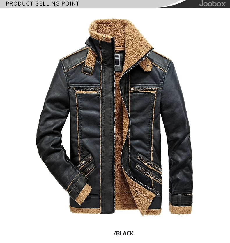 Зимние Искусственная кожа куртка Для мужчин мото& Байкер брендовые теплые Повседневное Мех Лайнер Длинный плащ куртка мужской Размеры M-3XL из искусственной кожи пальто