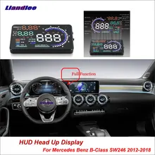 Liandlee автомобильный HUD Дисплей для Mercedes Benz B-Class SW246 2012- безопасный вождения экран OBD проектор лобовое стекло