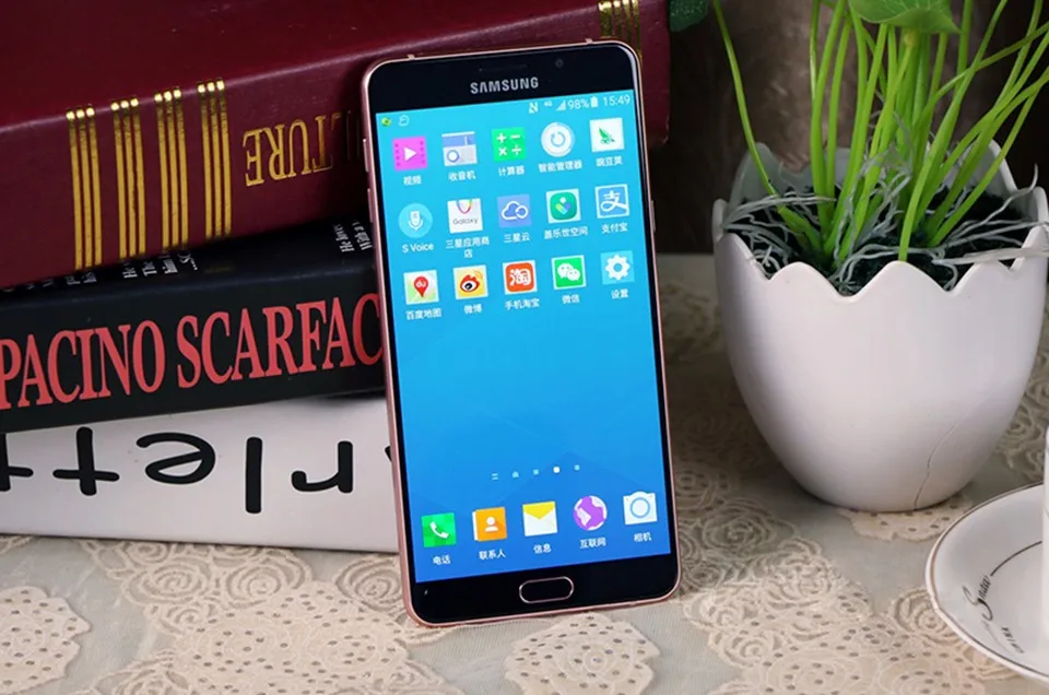 samsung Galaxy A9 Pro, A9100 Duos, разблокирован, 4G, LTE, две sim-карты, 6,0 дюймов, 16,0 Мп, четыре ядра, ram, 4 Гб rom, 32 ГБ, мобильный телефон