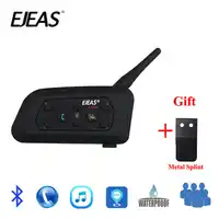 Helmet Intercom V6 Pro Helmet Intercom 6 Rider 1200M Motorcycle Bluetooth Intercom Headset walkie talkie Helmet Intercom