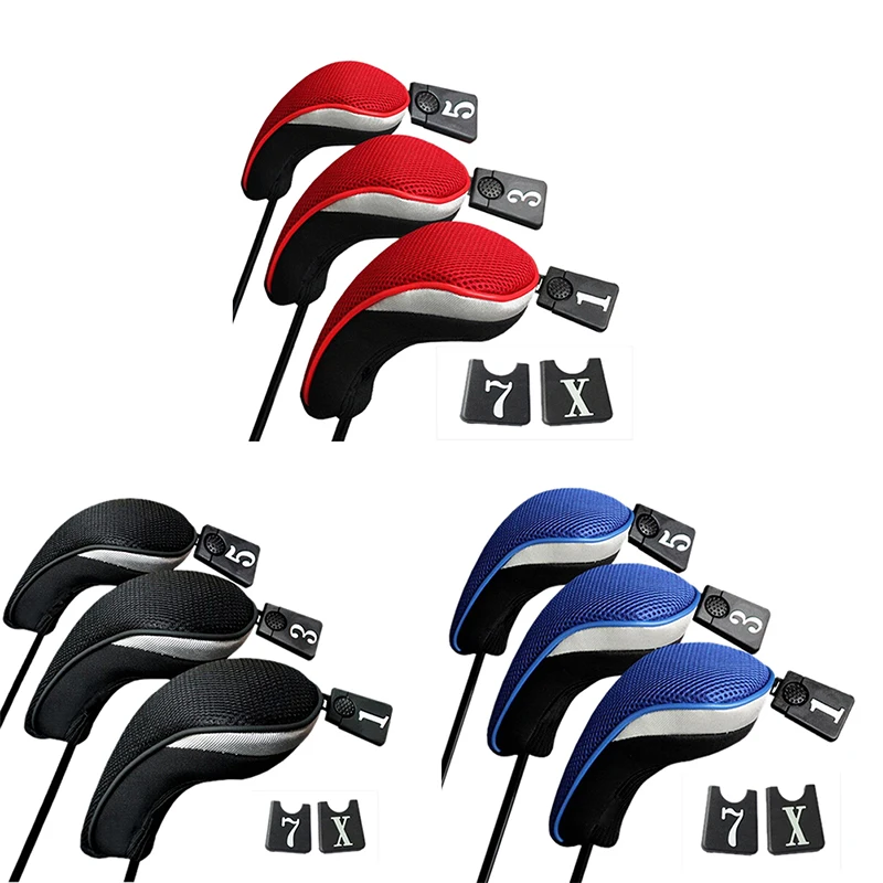 3Pcs/Set Club Heads Cover Soft Wood Golf Club Driver Headcovers